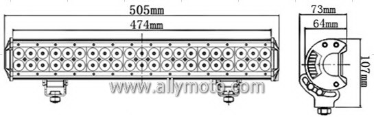 126W LED Light Bar 2025